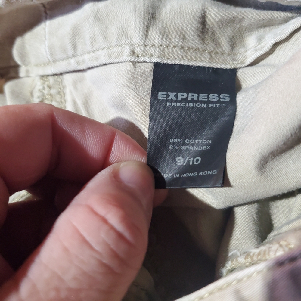Express Women's Beige Cropped Pants - Picture 5 of 8